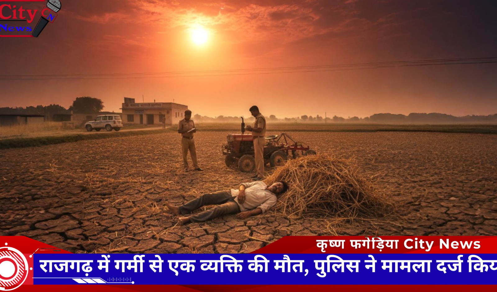 राजगढ़ में गर्मी से एक व्यक्ति की मौत, पुलिस ने मामला दर्ज किया