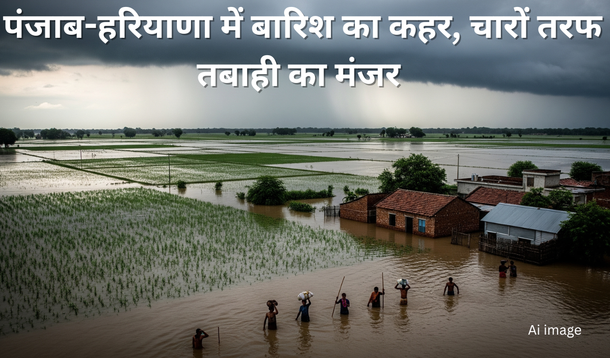 पंजाब-हरियाणा में बारिश का कहर, चारों तरफ तबाही का मंजर