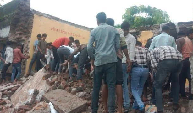 झालावाड़ में स्कूल बिल्डिंग हादसे में पांच विद्यार्थियों की दर्दनाक मौत