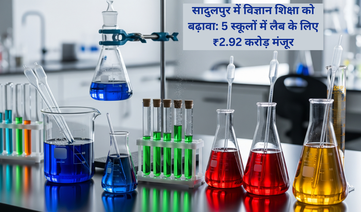 सादुलपुर में विज्ञान शिक्षा को बढ़ावा: 5 स्कूलों में लैब के लिए ₹2.92 करोड़ मंजूर