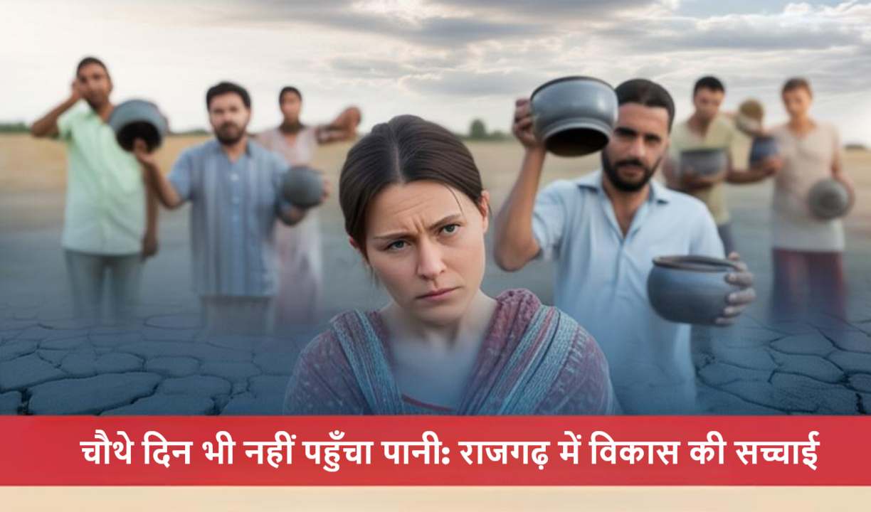 चौथे दिन भी नहीं पहुँचा पानी: राजगढ़ में विकास की सच्चाई