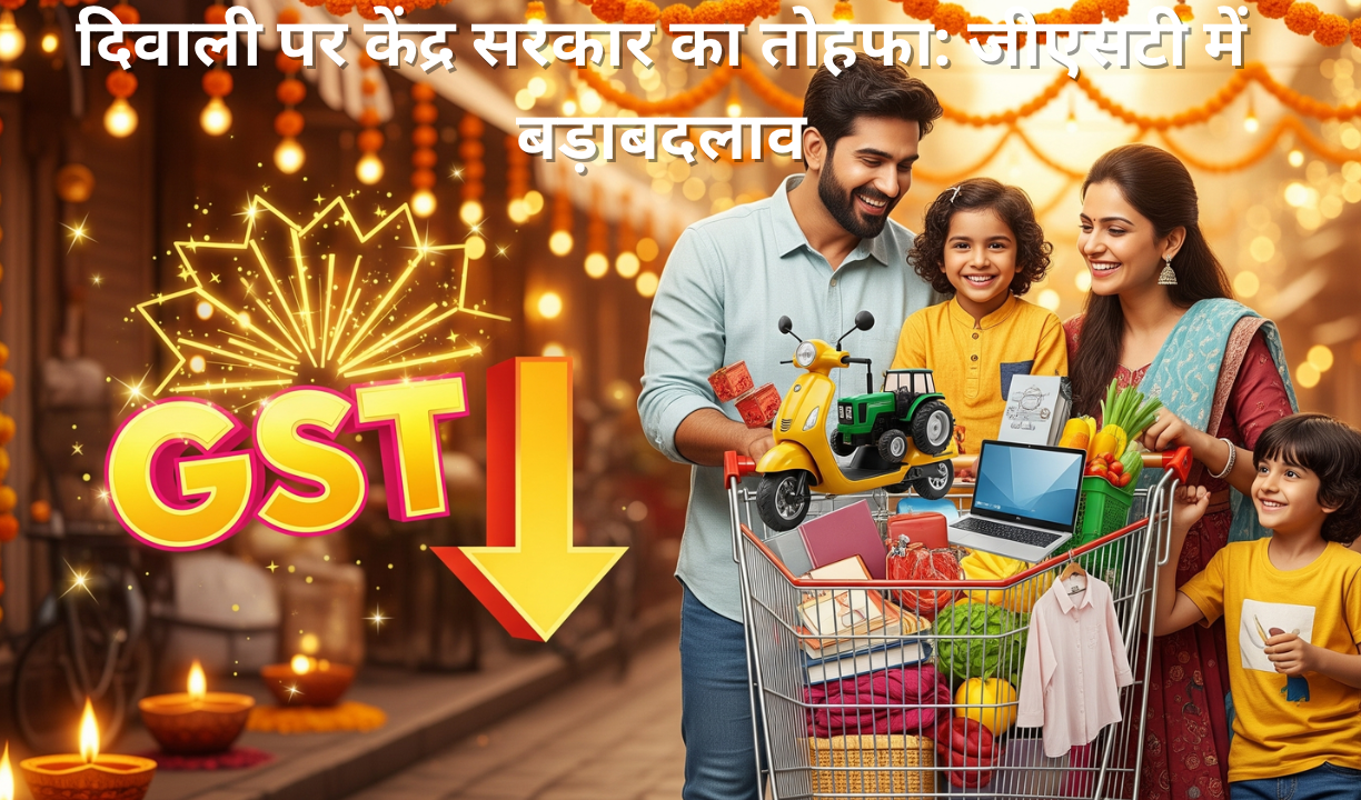 दिवाली पर केंद्र सरकार का तोहफा: जीएसटी में बड़ा बदलाव, कई चीजें हुईं सस्ती